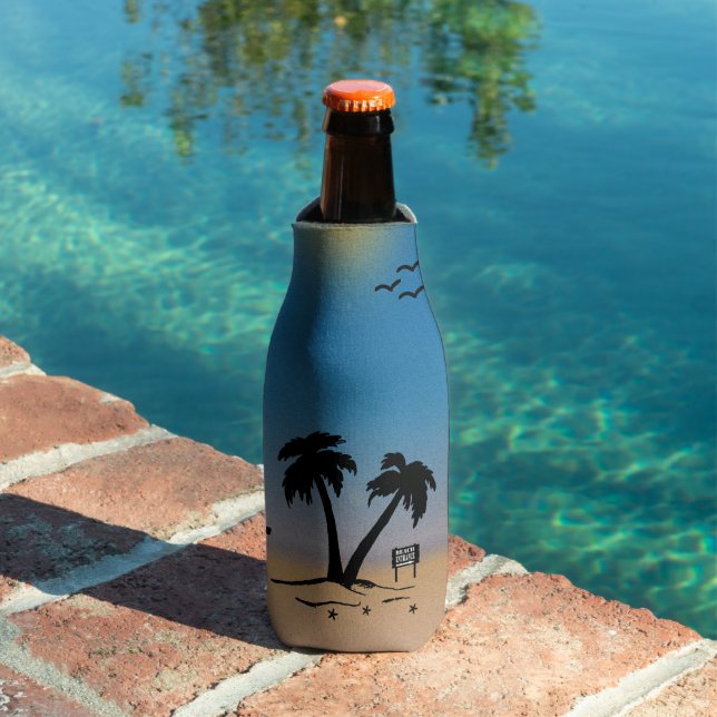 Beach Palm Trees Bottle Cooler (In Situ Pool)