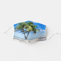 Beach Palm Trees Cloth Face Mask