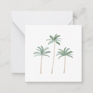 Beach Palm Trees Note Card