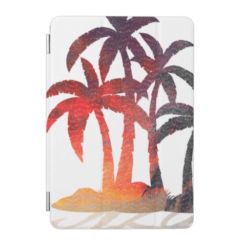 Beach Palm Trees Sunset iPad Mini Cover