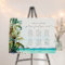 Beach Palm Trees Wedding Welcome Seating Chart
