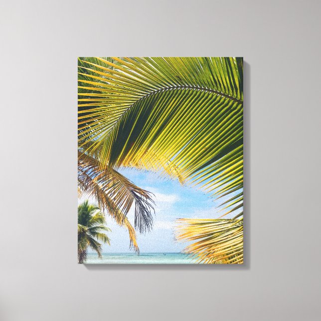 Beach Palms canvas print (Front)