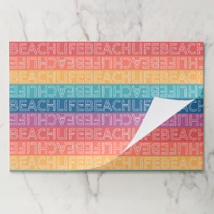 Beach Paper Placemats, Coastal Summer Table Mats