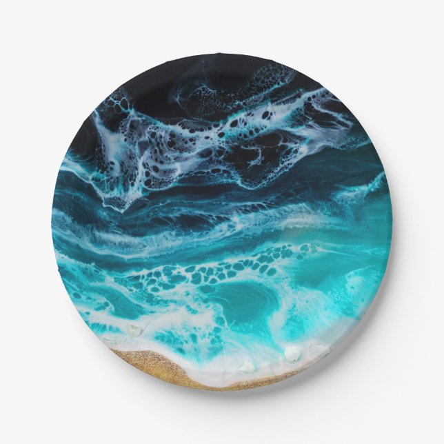 Beach  paper plates (Front)