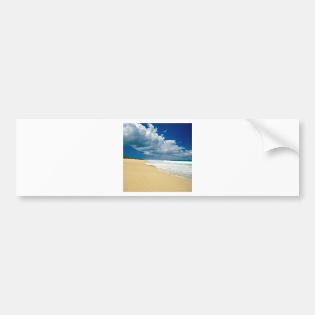 Beach Papohaku Molokai Hawaii Bumper Sticker (Front)