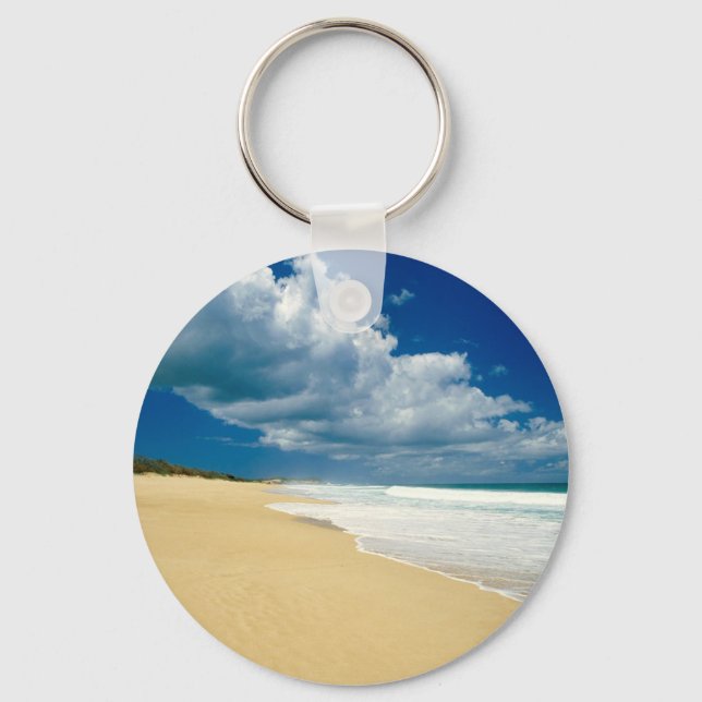 Beach Papohaku Molokai Hawaii Keychain (Front)