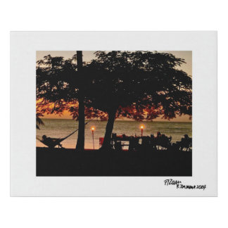 Beach Paradise Faux Canvas Print