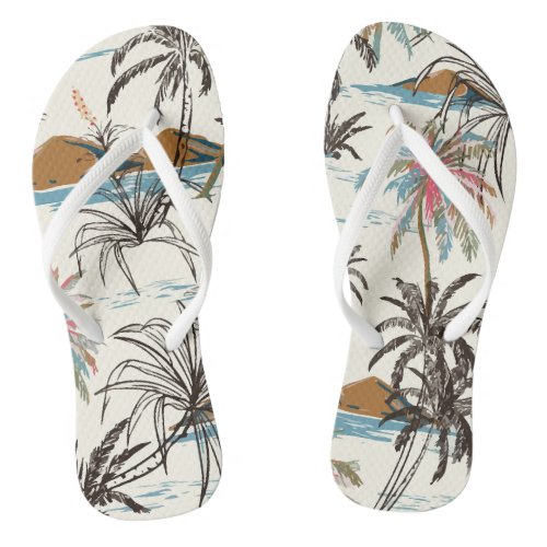 Beach Paradisiaca Tropical Island Flip Flops