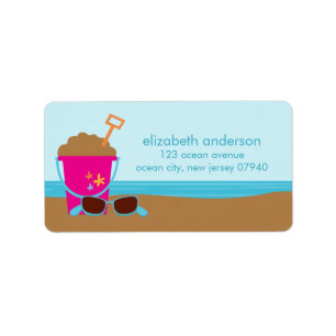 Beach Party Address Labels