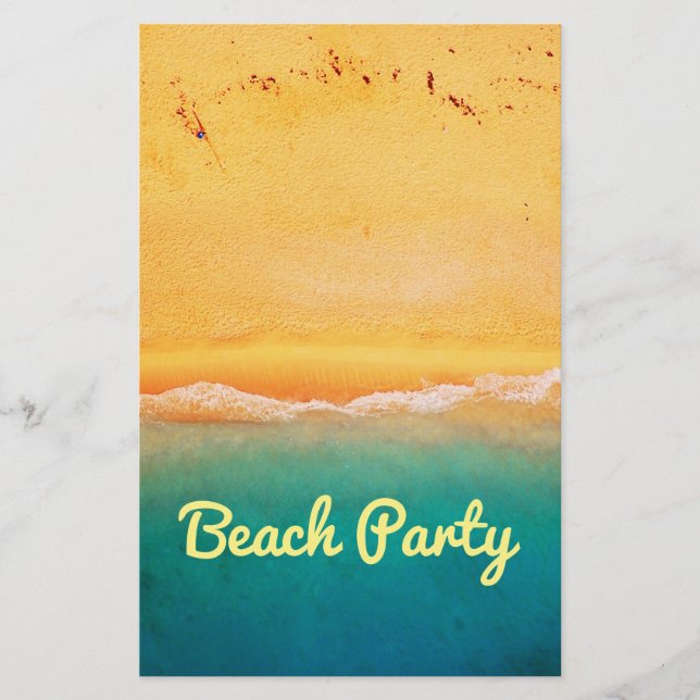 Beach party and celebrations flyer (Front)