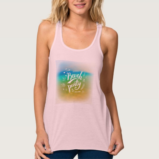 Beach Party Calling Tank Top (Front)