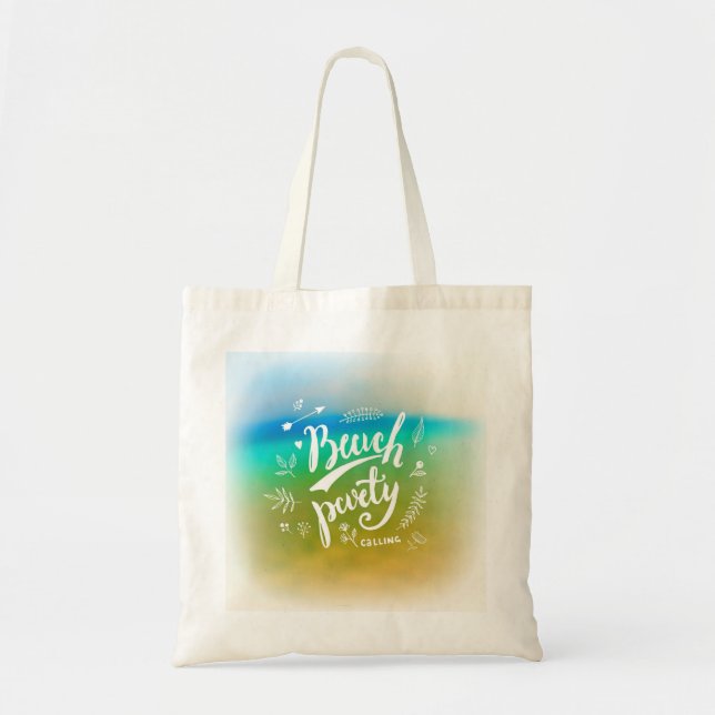 Beach Party Calling Tote Bag (Front)