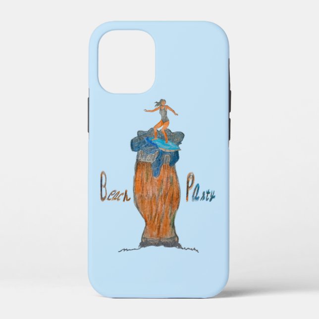 Beach party design  Case-Mate iPhone case (Back)