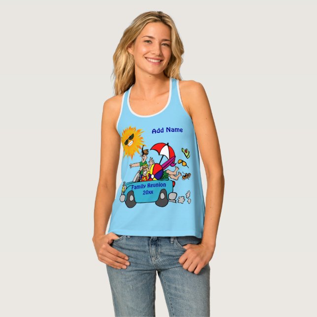 Beach Party Family Reunion Tank Top (Front Full)