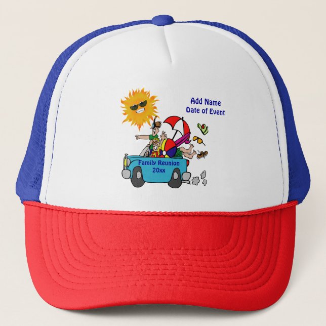 Beach Party Family Reunion Trucker Hat (Front)