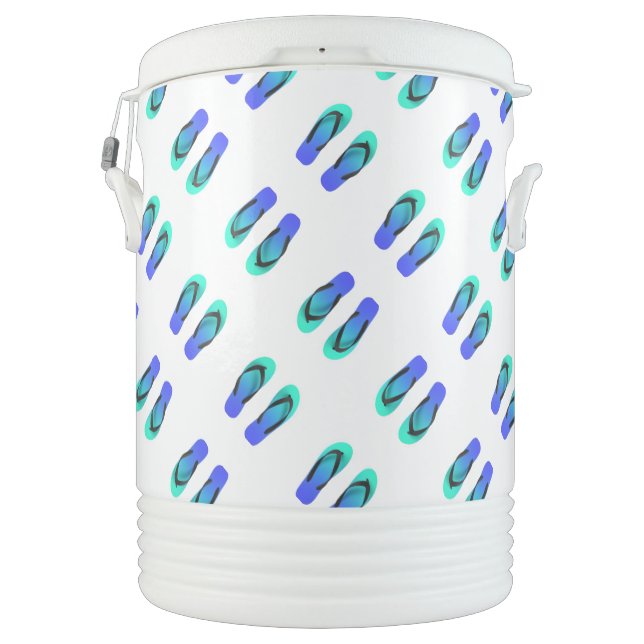 Beach Party Flip Flops  Beverage Cooler (Back)