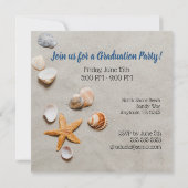 Beach Party Graduation Photo Invitation (Back)