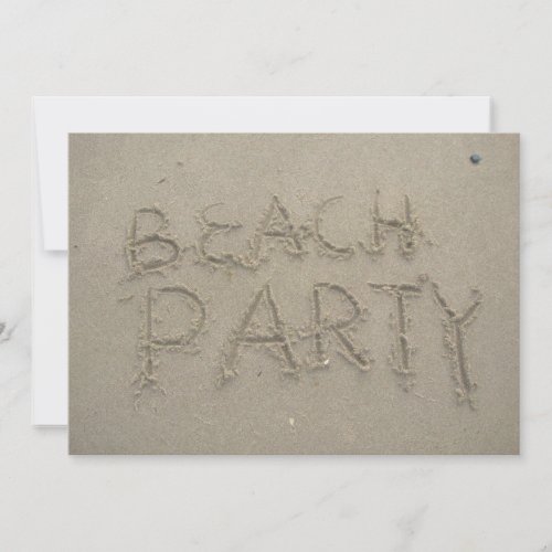 Beach Party Custom Invite