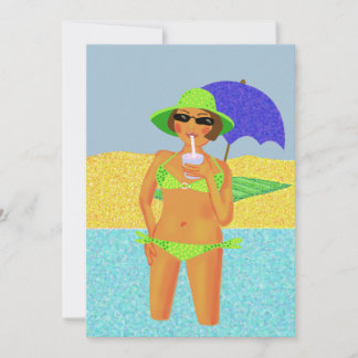 Beach party invitation