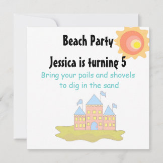 Beach Party Invitation