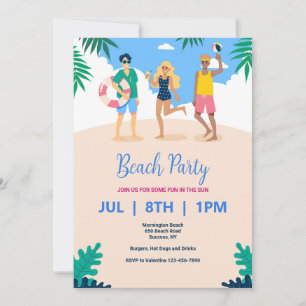 Beach Party Invitation