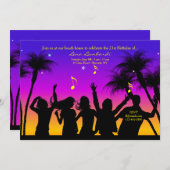 Beach Party Invitation (Front/Back)