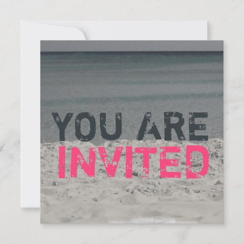 Beach Party Invitation