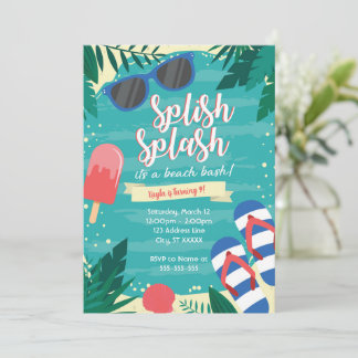 Beach Party Invitation