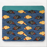 Beach Party Mouse Pad - Stephen Huneck<br><div class="desc">Beach Party Mouse Pad,  swimming black and yellow labs</div>