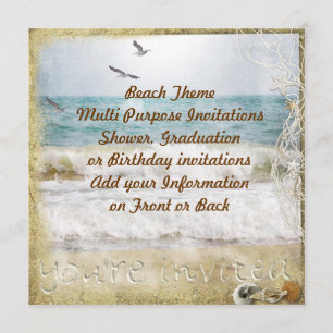 Beach Party Multi purpose Invitation