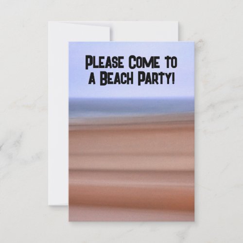 Beach Party Ocean Beach Invitation