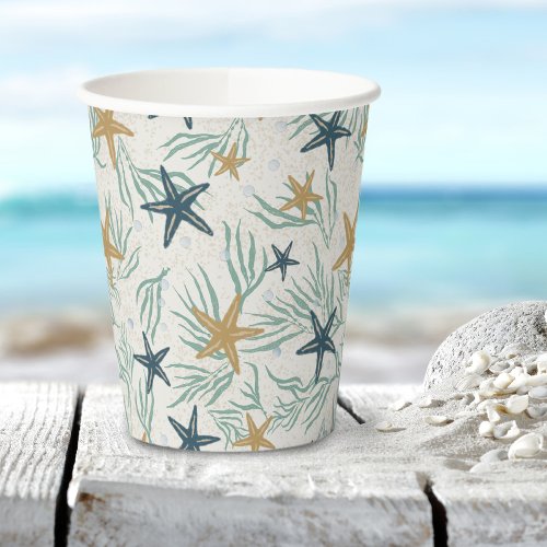 Beach Party Starfish Paper Cups 8oz Paper Cup