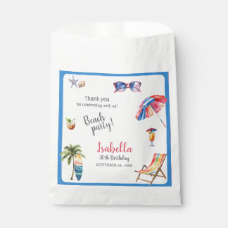 Beach Party Tropical Summer Favor Bag