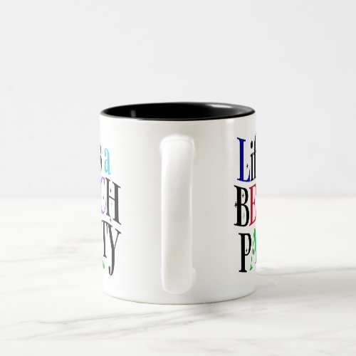 BEACH PARTY Two_Tone COFFEE MUG