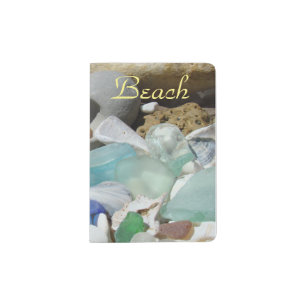 Beach Passport Holder gifts Seaglass Fossils Trips