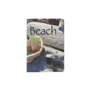 Beach Passport Holder Seaglass Driftwood Vacations