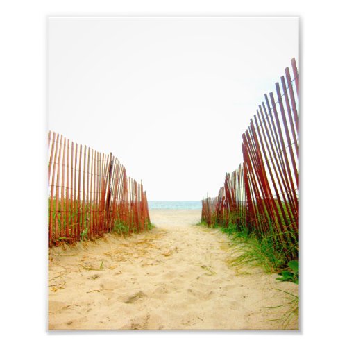 Beach Path Fence Photo