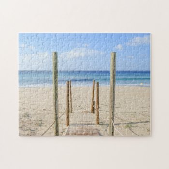 Beach Path Jigsaw Puzzle by stdjura at Zazzle