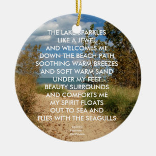 BEACH PATH ORNAMENT OR PENDANT