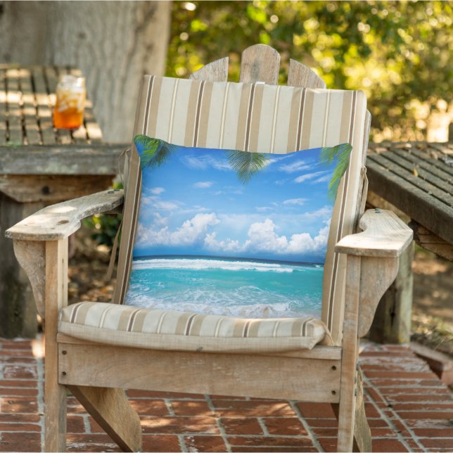 Beach Patio Outdoor Pillow (Chair)