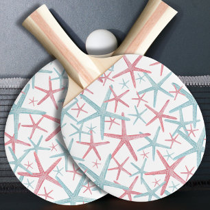 Beach Pattern Ping Pong Paddle