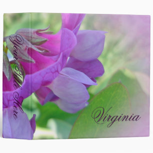Beach Pea - Lathyrus japonicus - Wildflower 3 Ring Binder