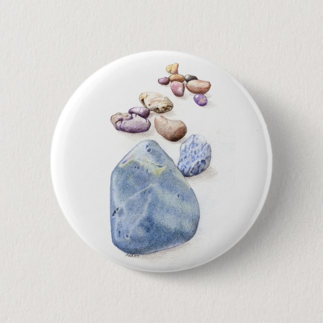 Beach Pebbles Button (Front)