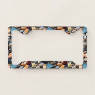 Beach Pebbles License Plate Frame