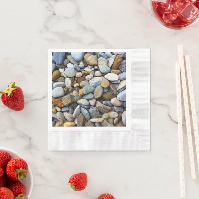  Beach Pebbles   Napkins (Insitu)