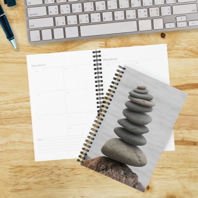 Beach Pebbles Rock Cairn Planner (In Situ)