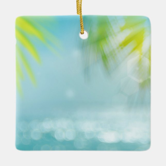 BEACH PERFECTION CERAMIC ORNAMENT (Front)