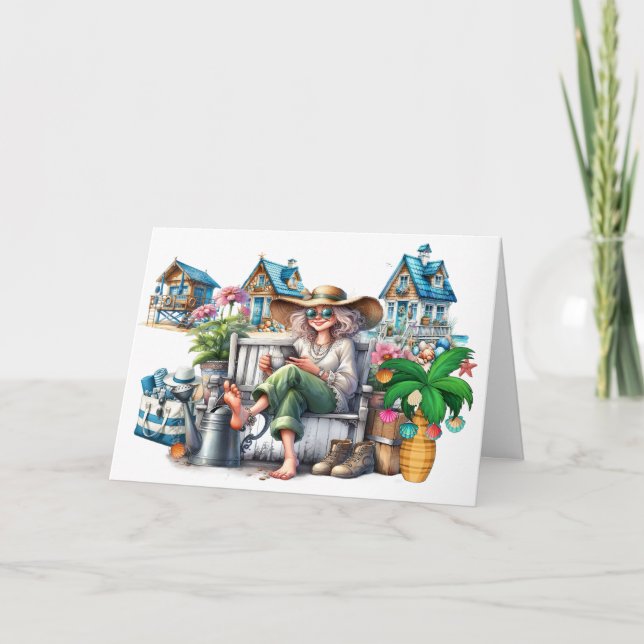 BEACH Personal, Real Estate, Business Christmas Card (Front)