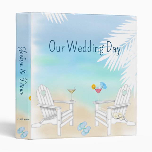 Beach Photo Album. Binder (Front/Spine)