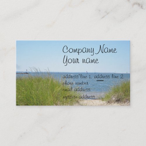 Beach photo business card